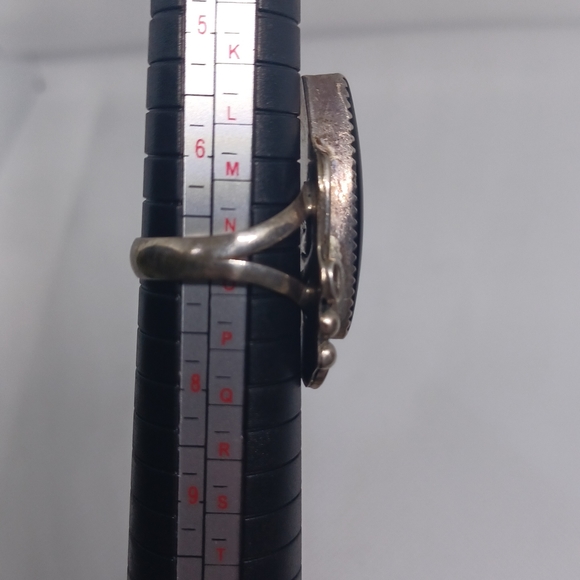 Vintage Sterling Silver Native American Navajo Ring Signed - Picture 5 of 9